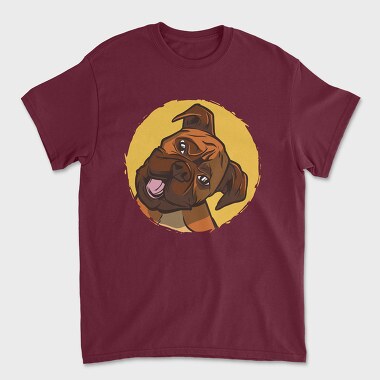 Boxer Dog, Unisex Men's T-Shirt