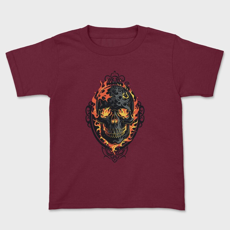 Gothic Skull on Fire, Детска Тениска