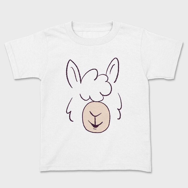 Llama Face, Kids' T-Shirt