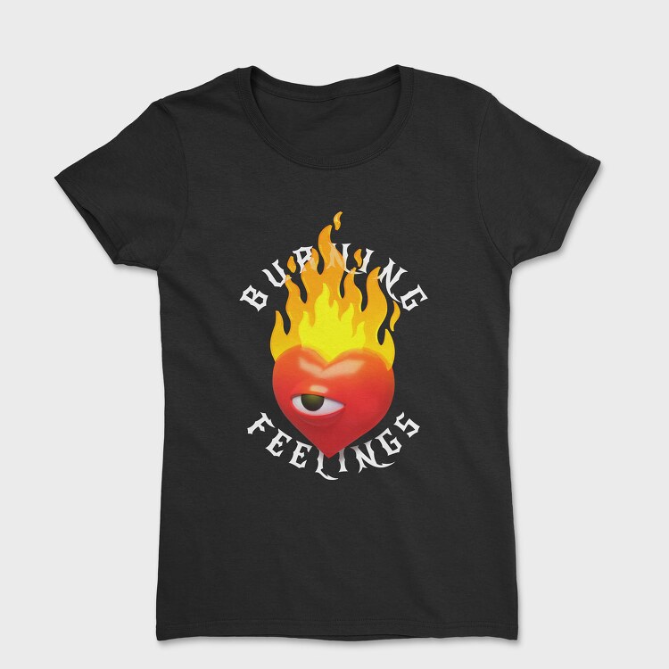 Burning Feelings Heart, Дамска Тениска