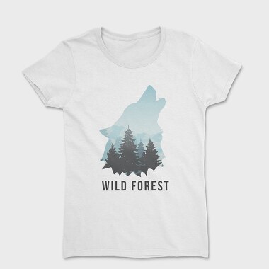 Wild Forest Wolf, Women's T-Shirt