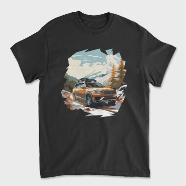 Winter Suv Car, Unisex Men's T-Shirt
