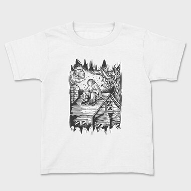 Lonely Ghost, Kids' T-Shirt