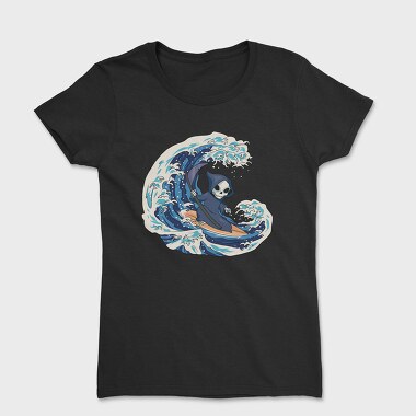 Grim Reaper Surfing, Women's T-Shirt