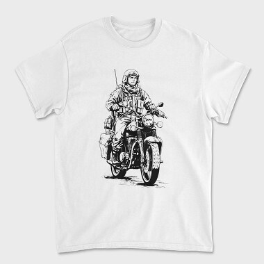 Soldier Motorcycle, Unisex Men's T-Shirt