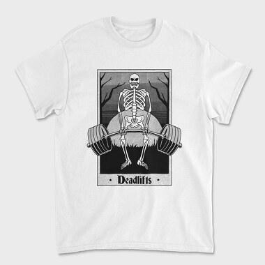 Deadlifts Skeleton, Unisex Men's T-Shirt