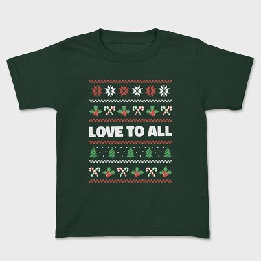 Love to All Ugly Sweater, Kids' T-Shirt