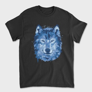 Унисекс Мъжка Тениска, Wolf Splattered
