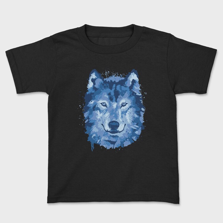 Wolf Splattered, Kids' T-Shirt