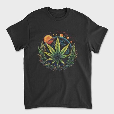 Cannabis Planets, Unisex Men's T-Shirt