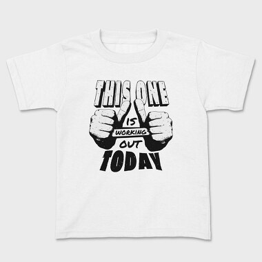 Working Out, Kids' T-Shirt