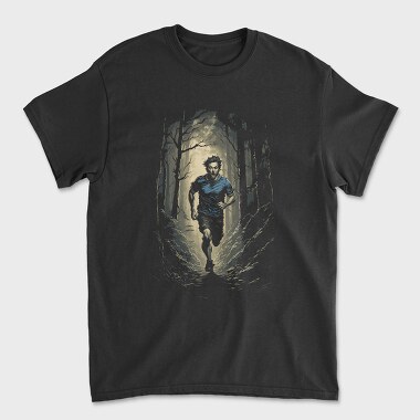 Man Running Forest, Unisex Men's T-Shirt