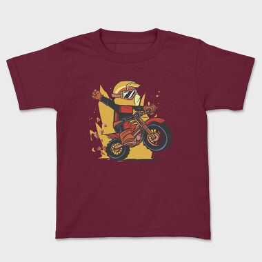 Dirt Bike Cartoon, Kids' T-Shirt