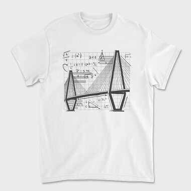 Math Bridgegrid, Unisex Men's T-Shirt