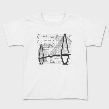 Kids' T-Shirt, Math Bridgegrid