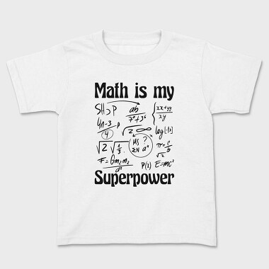 Math Superpower, Kids' T-Shirt