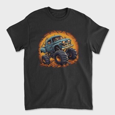 Halloween Monster Truck, Unisex Men's T-Shirt