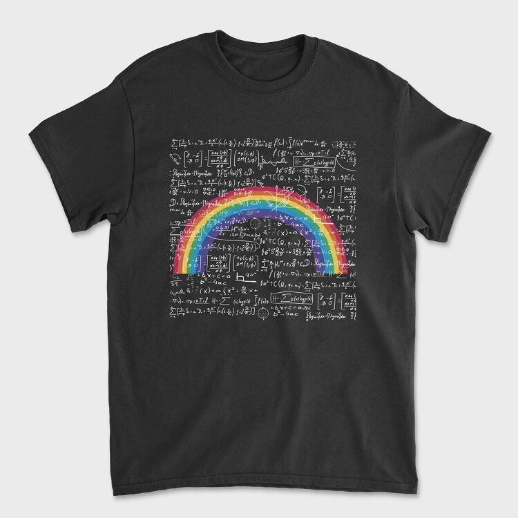 Maths Rainbow, Unisex Men's T-Shirt