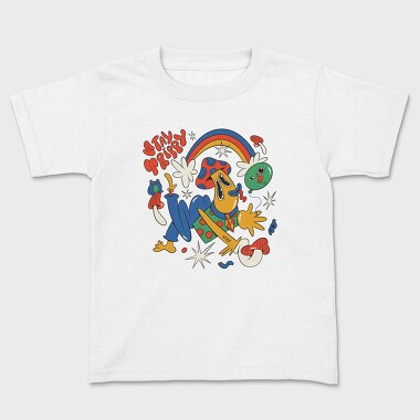 Kids' T-Shirt, Stay Trippy Fungi