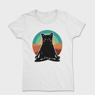 Yoga Cat 2, Women's T-Shirt