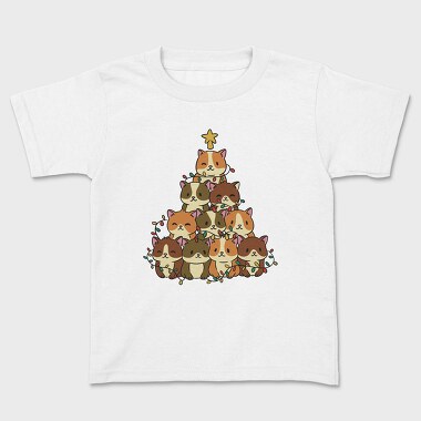 Hamster Christmas Tree, Kids' T-Shirt