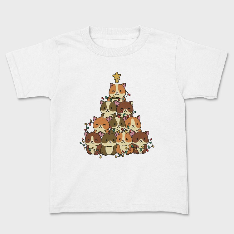 Hamster Christmas Tree, Kids' T-Shirt