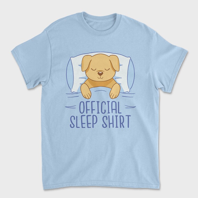 Dog Official Sleep Shirt, Унисекс Мъжка Тениска
