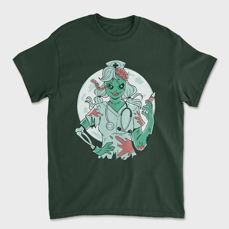 Zombie Nurse, Unisex Men's T-Shirt