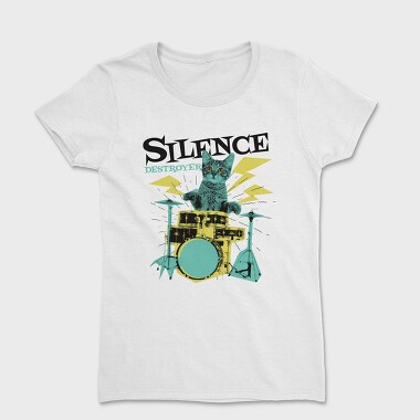 Cat Drummer 3, Women's T-Shirt
