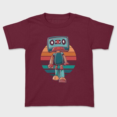 Cassette Robot, Kids' T-Shirt