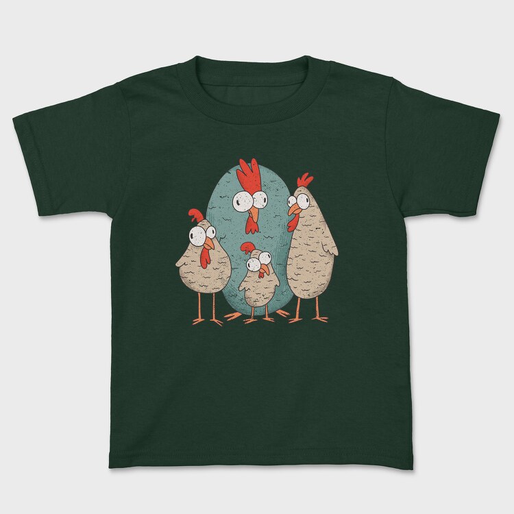 Crazy Chickens, Kids' T-Shirt