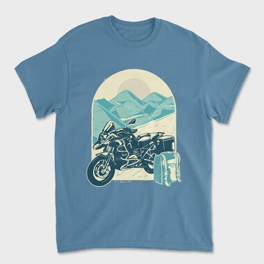 Motorcycle Adventure, Unisex Men's T-Shirt