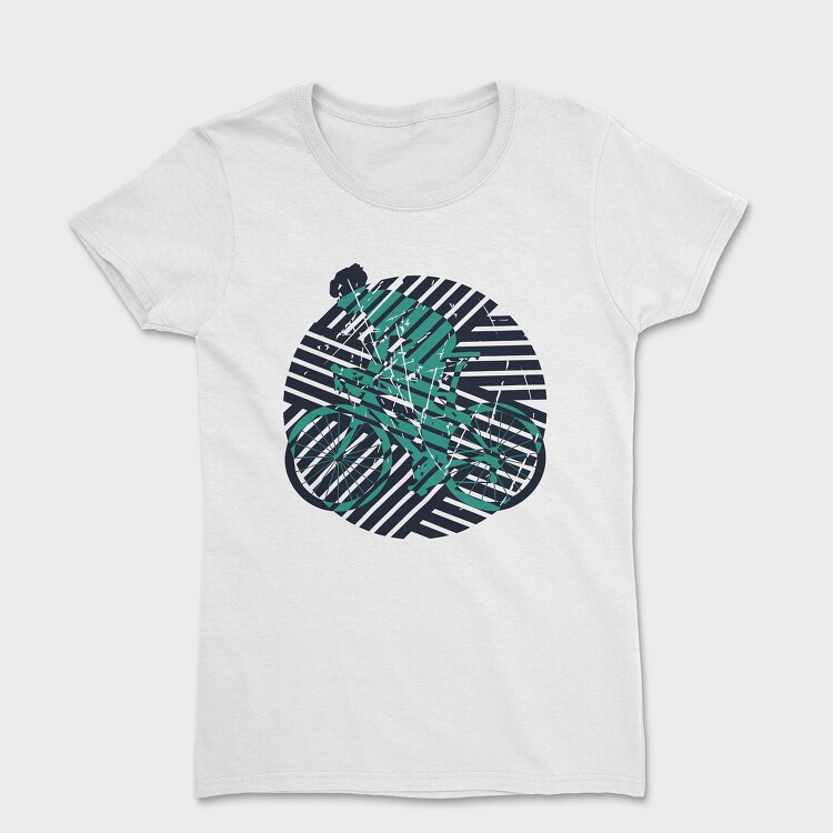 Geometric Bicycle, Women's T-Shirt