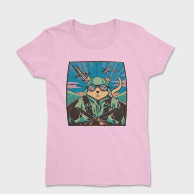 Airplane Cat, Women's T-Shirt