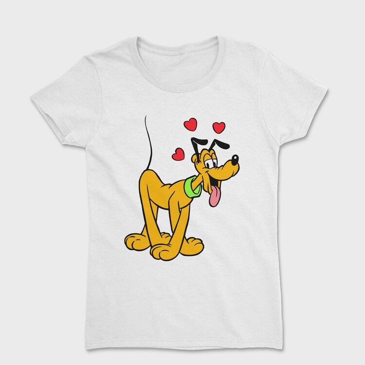Cartoon Retro Pluto 3, Дамска Тениска
