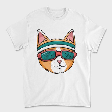 Cat Glasses 2, Unisex Men's T-Shirt