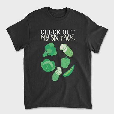 Greens Six Pack, Unisex Men's T-Shirt