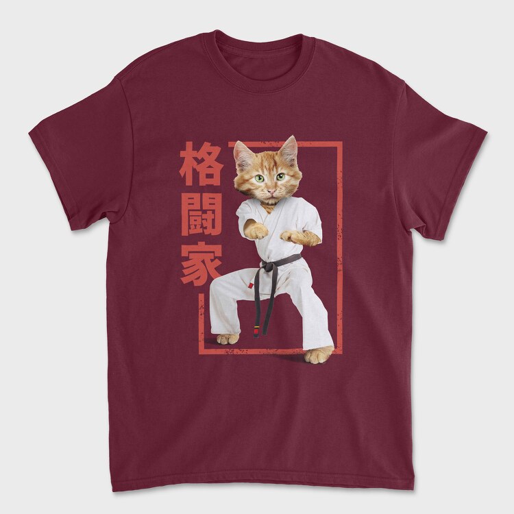Karate Cat, Унисекс Мъжка Тениска