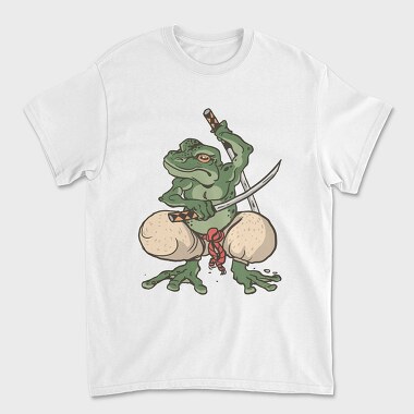 Samurai Frog Katana, Unisex Men's T-Shirt