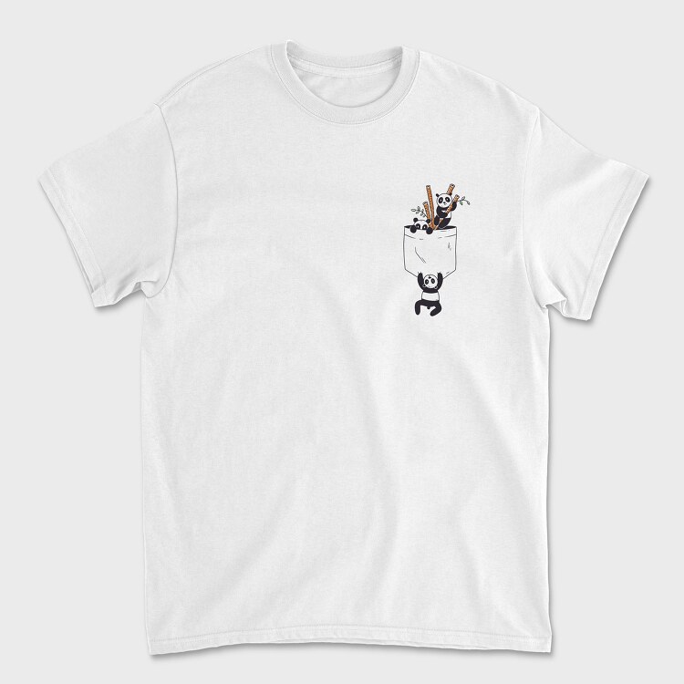Pocket Pandas, Unisex Men's T-Shirt