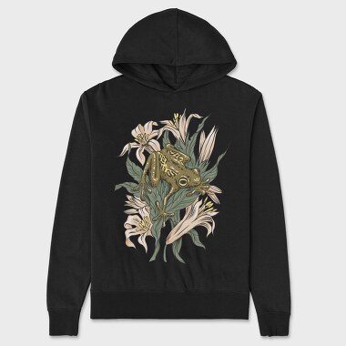 Frog Lilies, Unisex Men's Hoodie