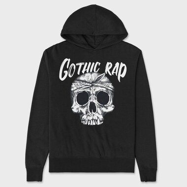 Gothic Rap Skull, Unisex Men's Hoodie