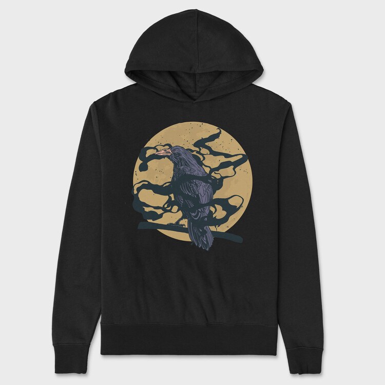 Raven, Unisex Men's Hoodie