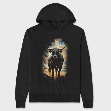 Bull Zodiac Taurus, Unisex Men's Hoodie