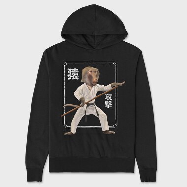 Karate Monkey, Unisex Men's Hoodie