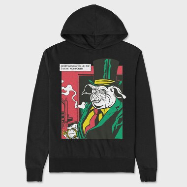 Mr Pig Comics, Unisex Men's Hoodie