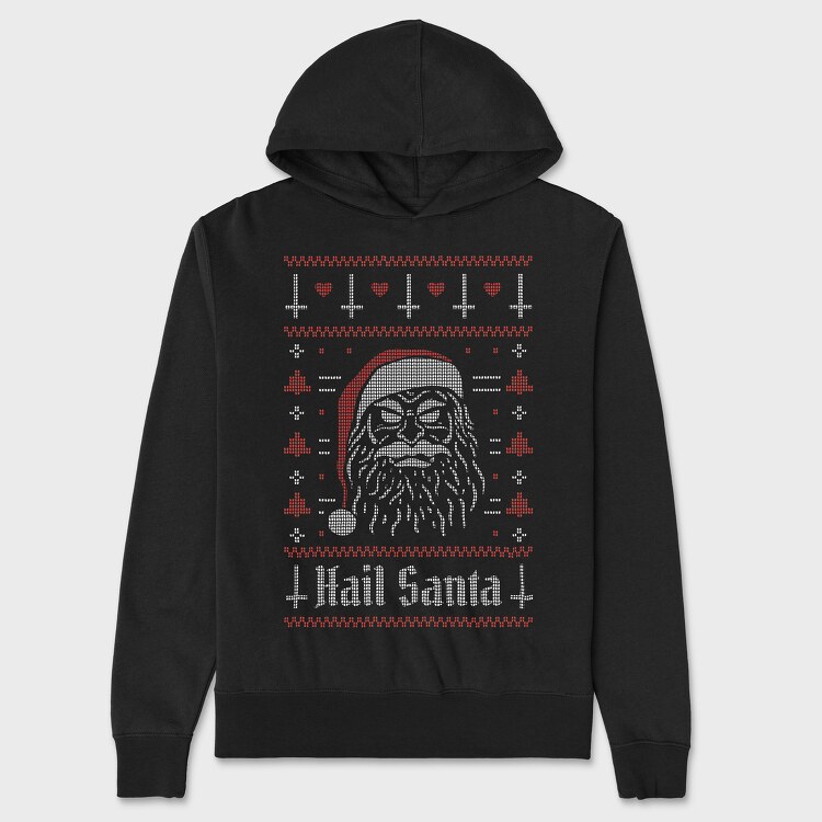 Evil Santa Ugly Sweater, Unisex Men's Hoodie