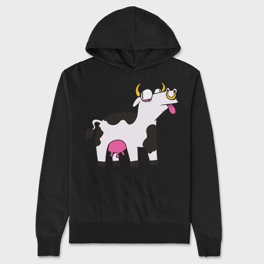 Crazy Cow, Unisex Men's Hoodie