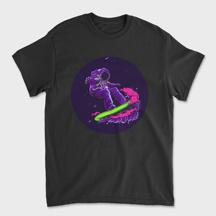 Monochrome Frog on Mushroom, Kids' T-Shirt