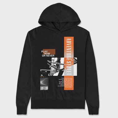 Adventure Street 2, Unisex Men's Hoodie
